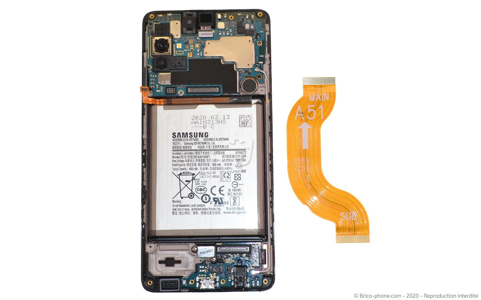 Changement de batterie  sur Galaxy A51 photo 4