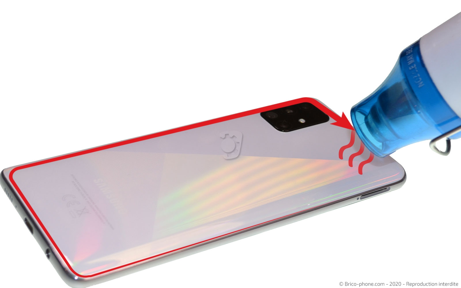 Changement du connecteur de charge sur Galaxy A51 photo 2