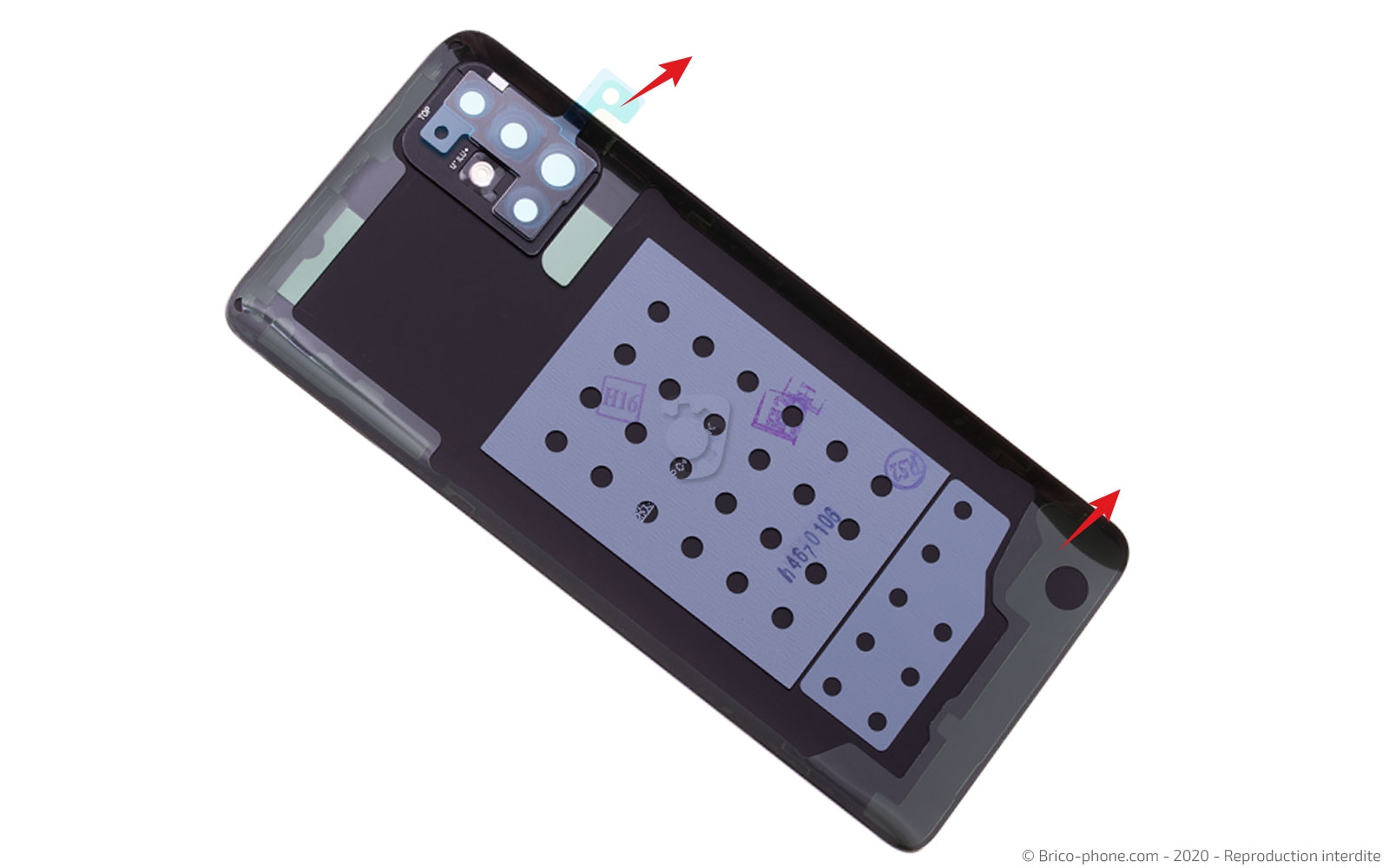 Changement de la vitre arrière sur Galaxy A51 photo 2