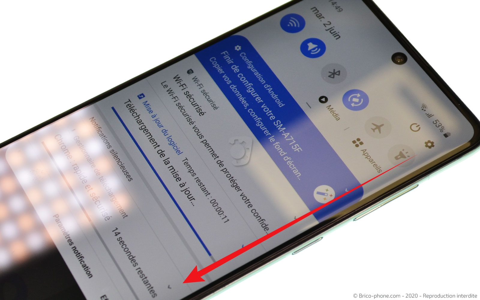Démontage complet sur Galaxy A71 photo 3