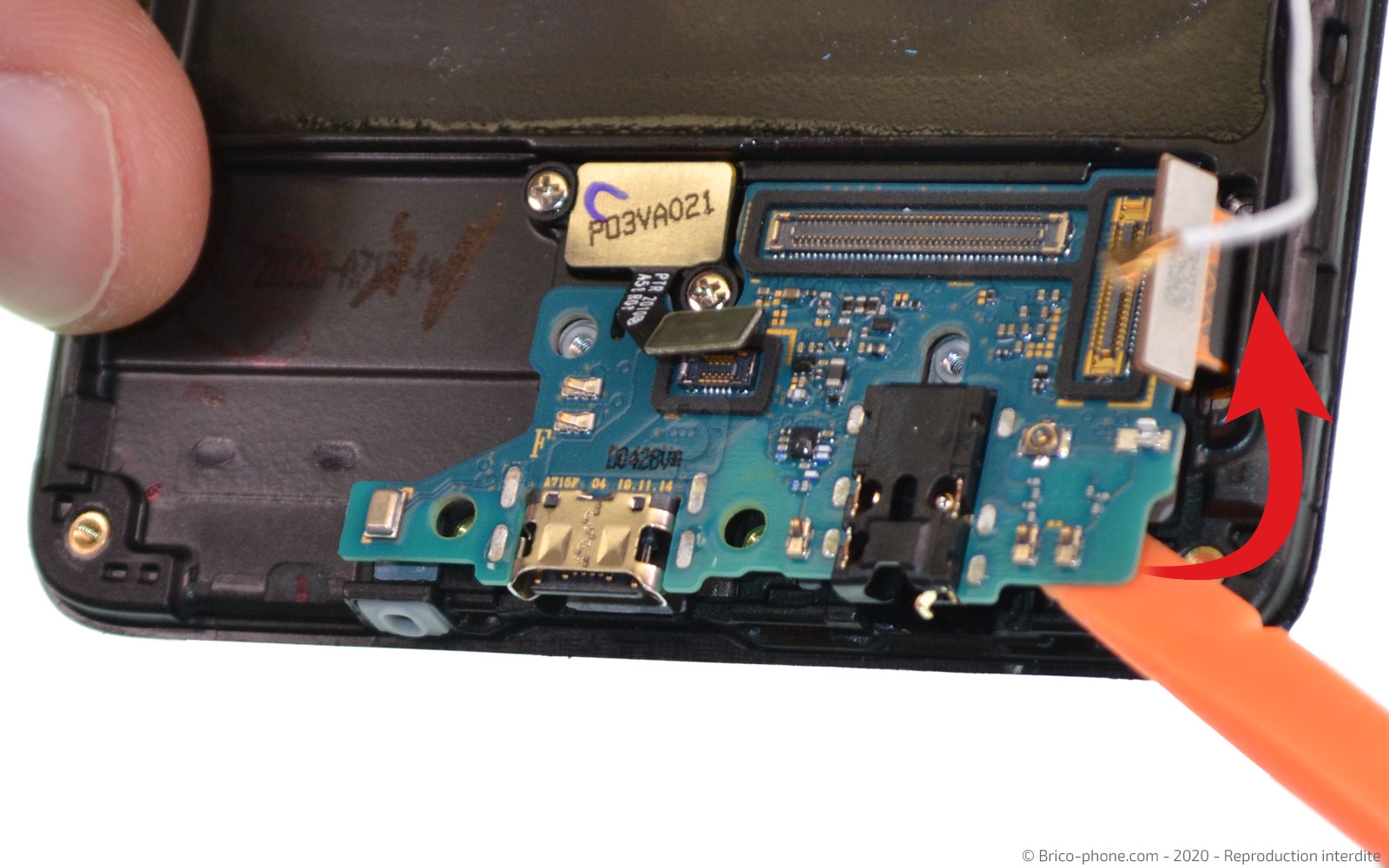 Changement du bloc écran sur Galaxy A71 photo 4