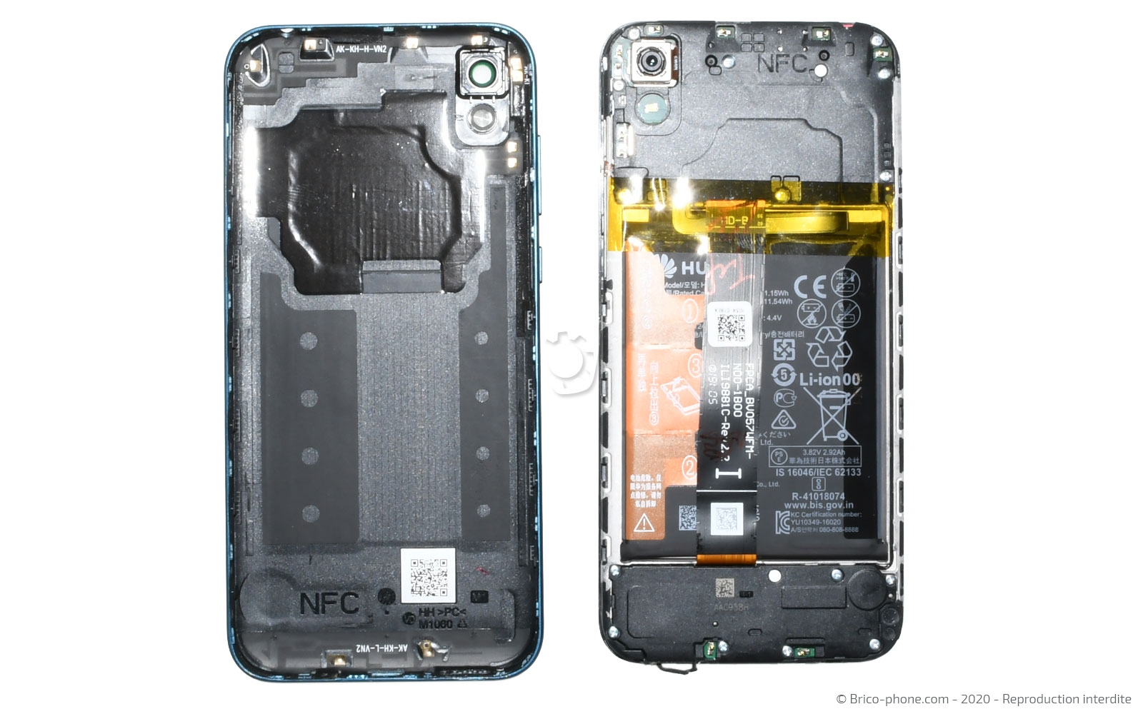 Changement de l'écran (vitre + LCD)  sur Y5 2019 photo 4