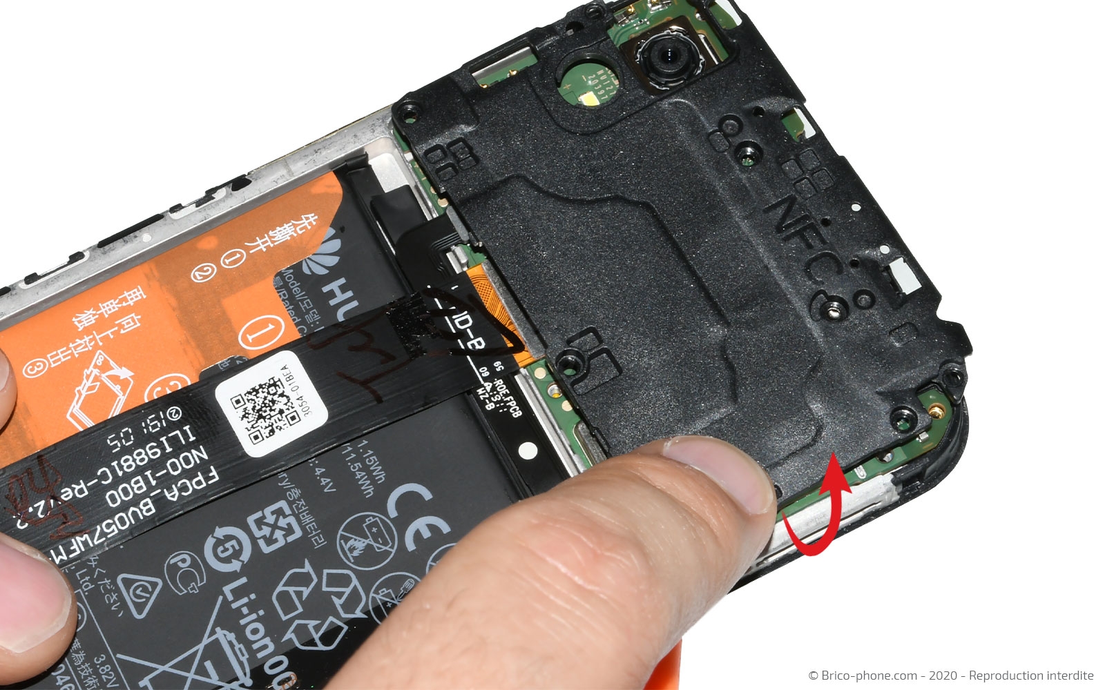 Changement de l'écran (vitre + LCD)  sur Y5 2019 photo 3