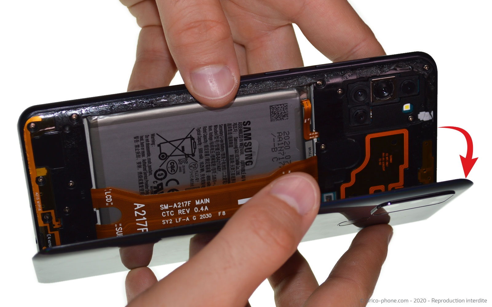 Démontage complet sur Galaxy A21s photo 3