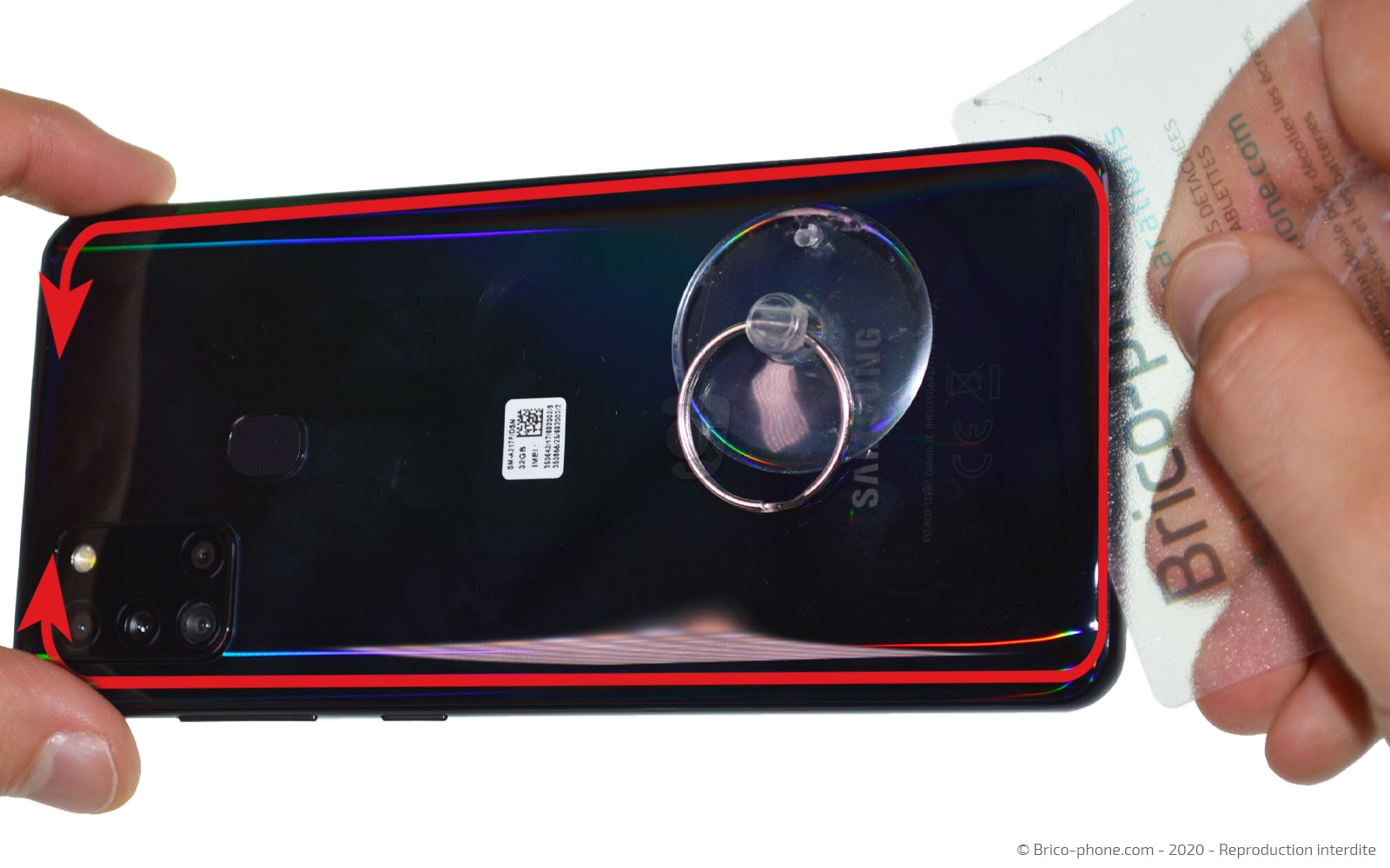 Changement du bloc écran sur Galaxy A21s photo 2