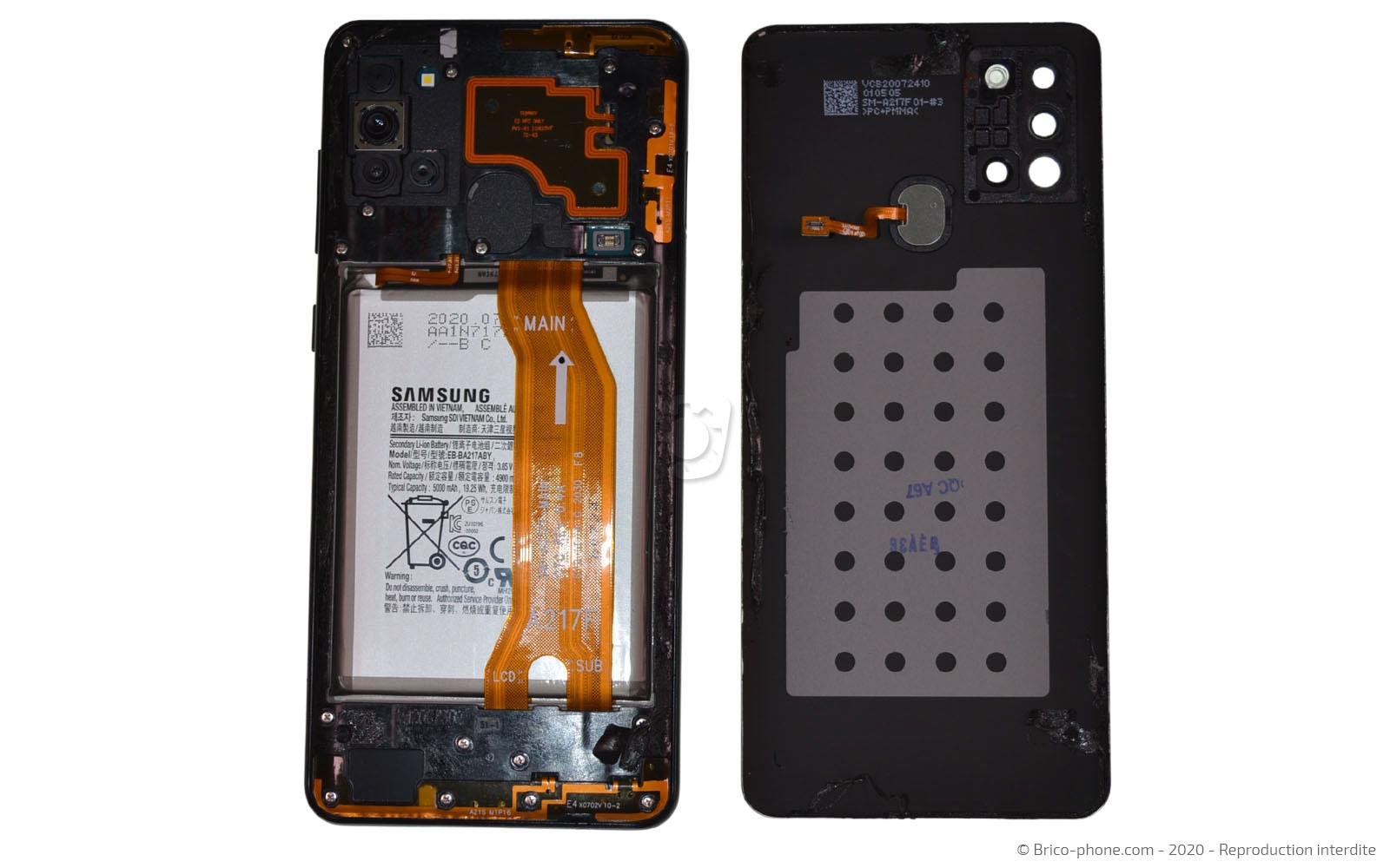 Changement du bloc écran sur Galaxy A21s photo 4