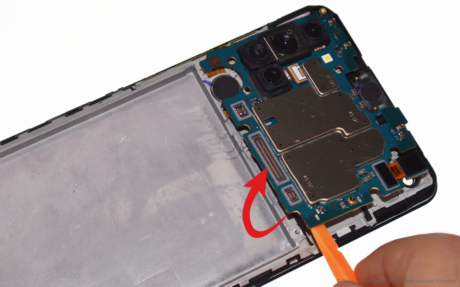 Changement du bloc écran sur Galaxy A21s photo 3