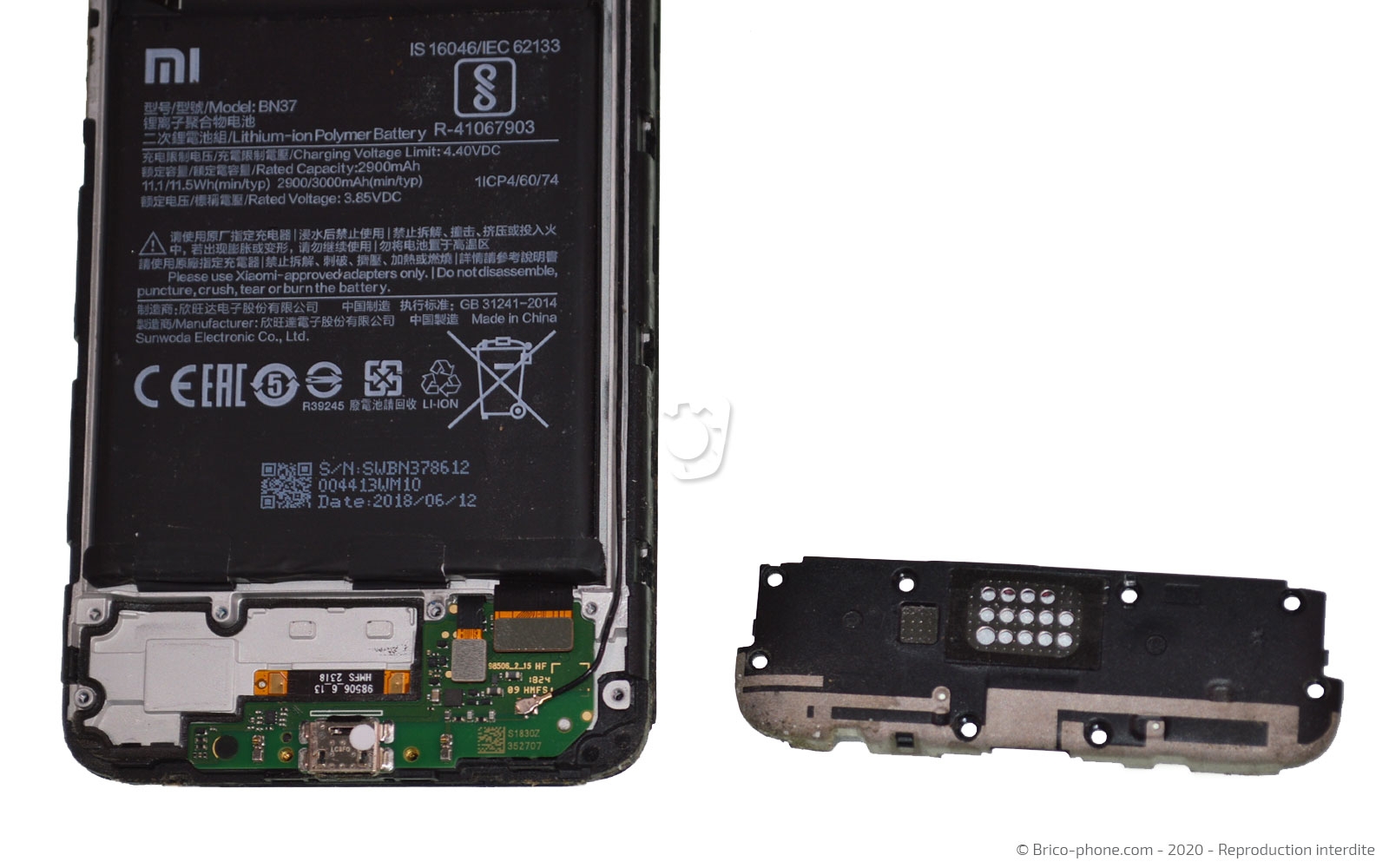 Changement d'écran (vitre + LCD) sur Redmi 6 photo 3