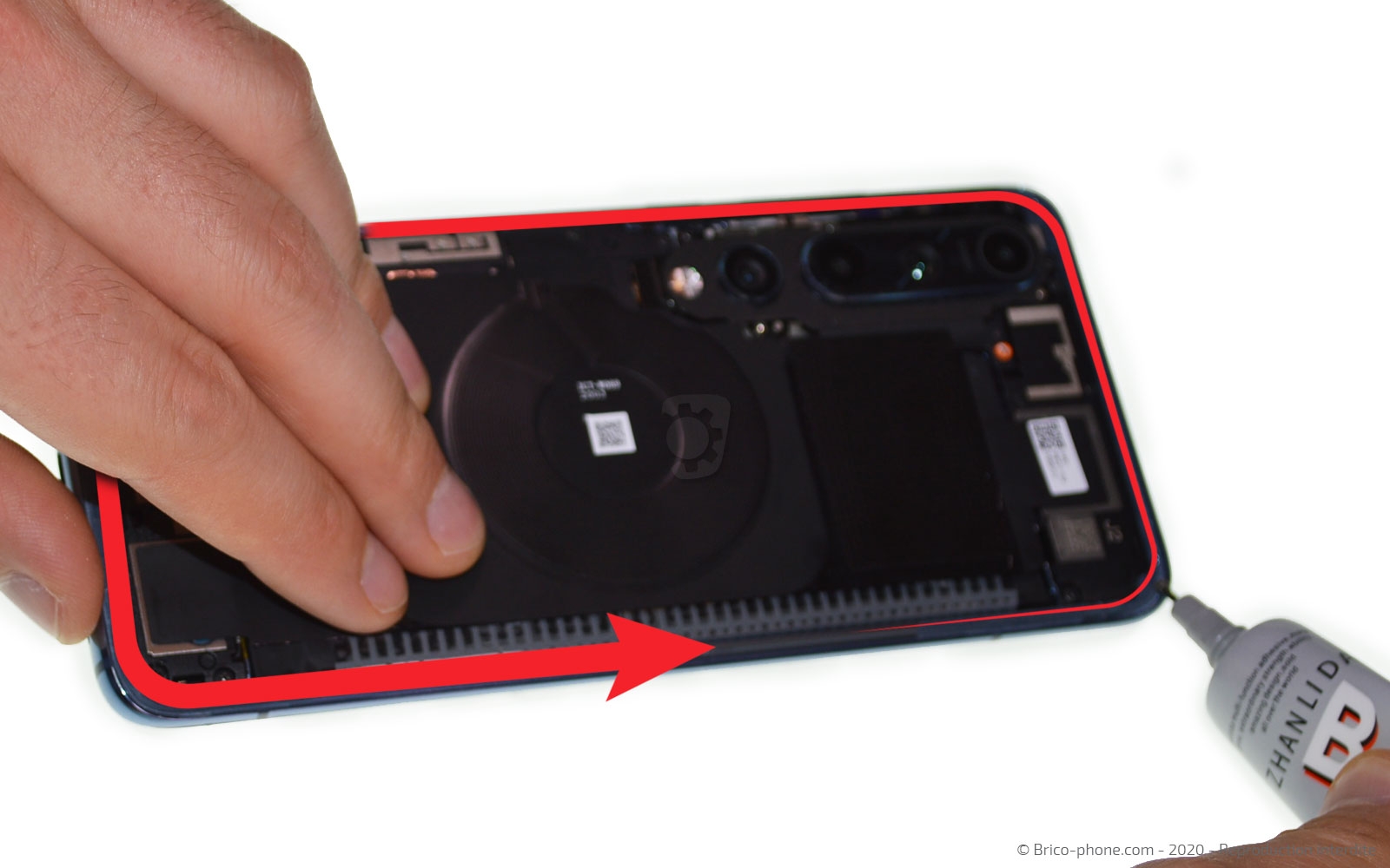 Changement de batterie sur Mi 10 photo 2