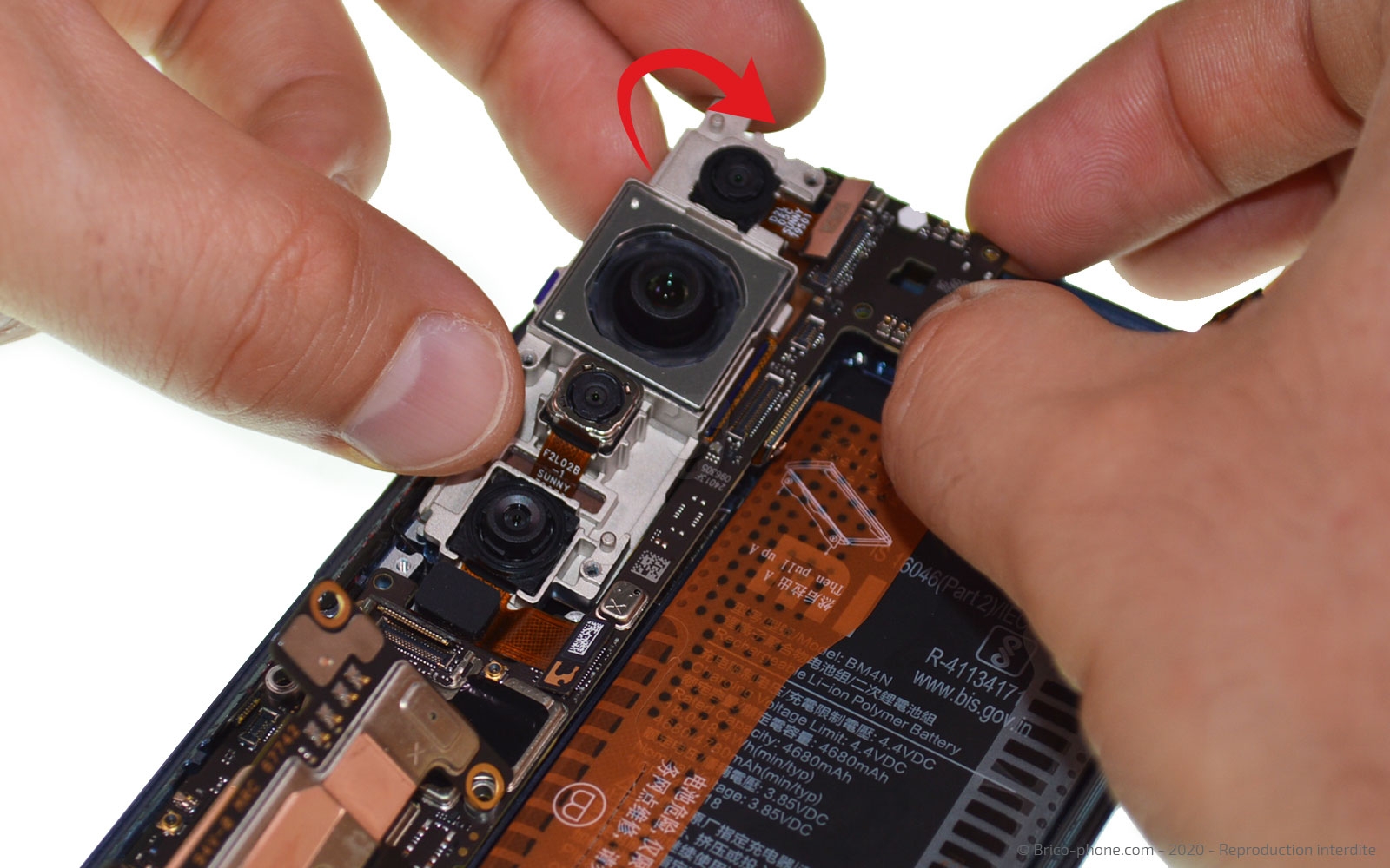 Changement d'écran (vitre + Amoled) sur Mi 10 photo 4