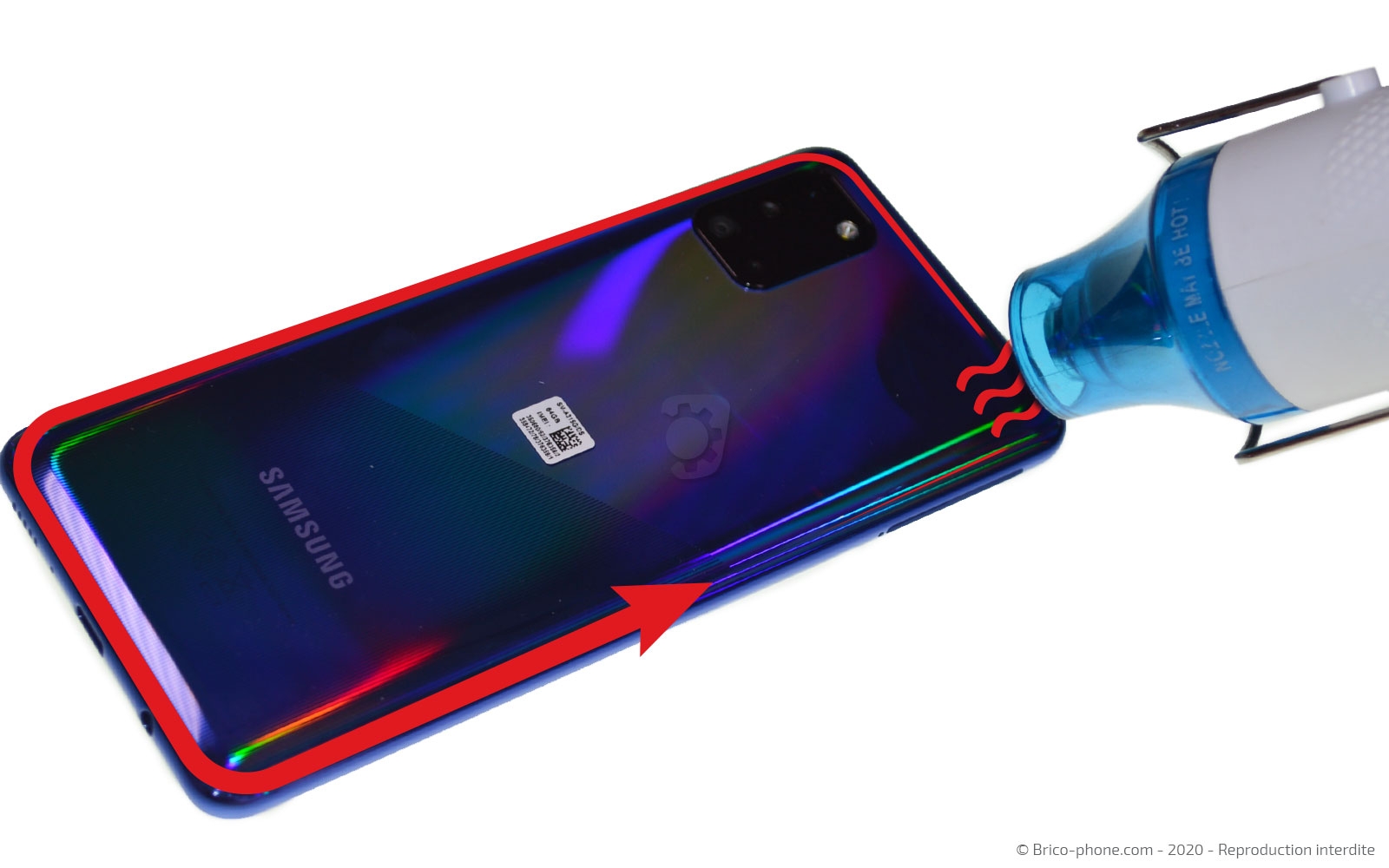 Changement du connecteur de charge sur Galaxy A31 photo 2