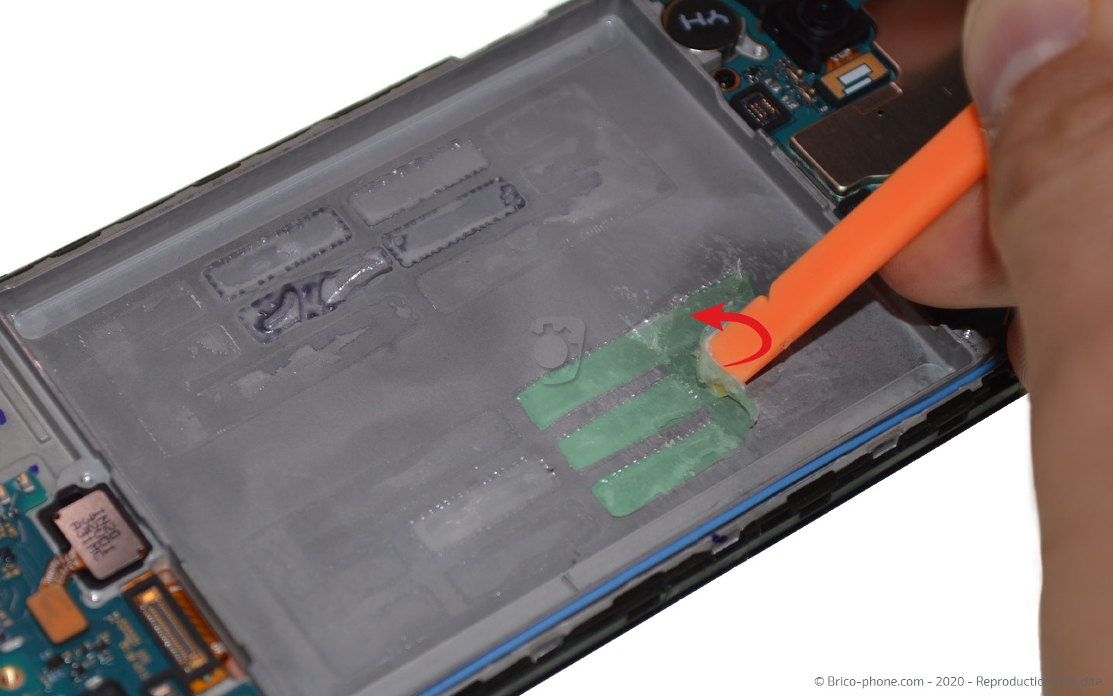 Changement du bloc écran sur Galaxy A31 photo 3