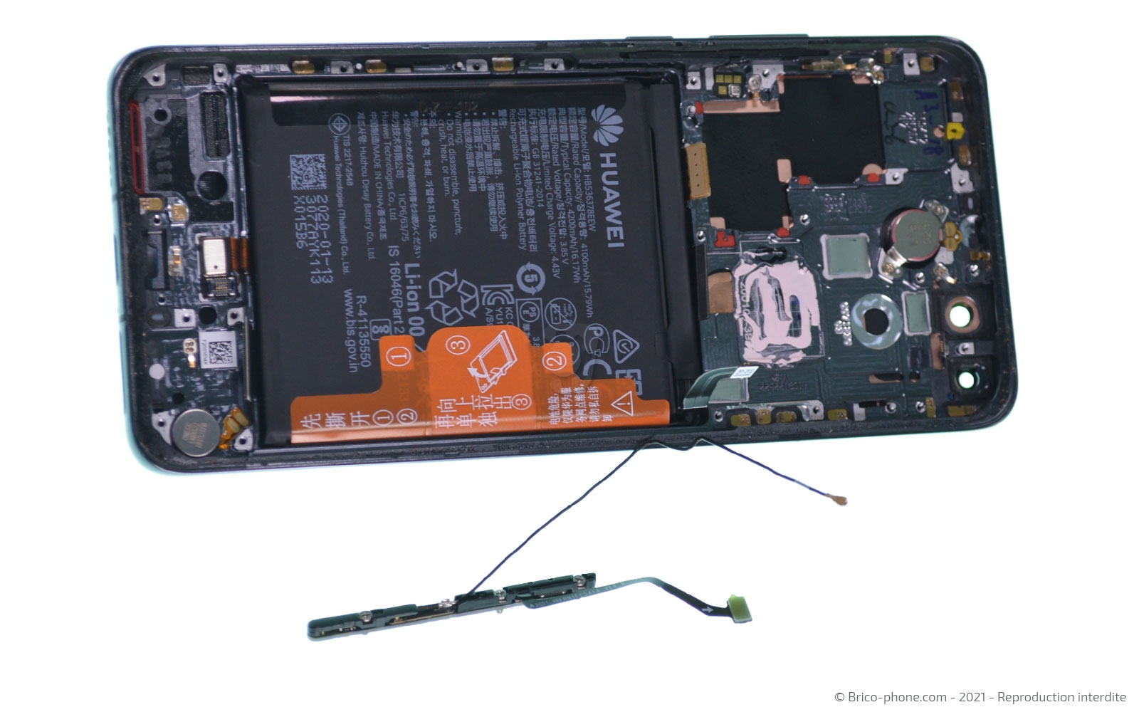 Démontage complet sur P40 Pro photo 4