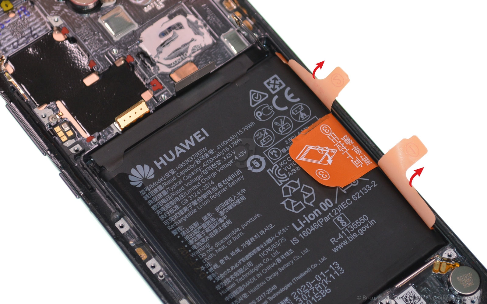 Démontage complet sur P40 Pro photo 2