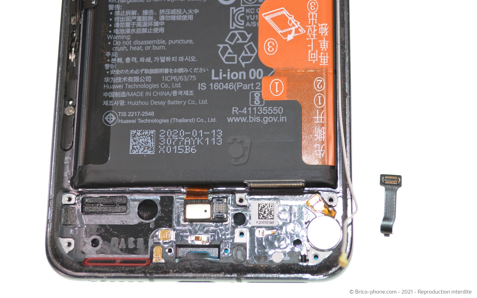 Démontage complet sur P40 Pro photo 4