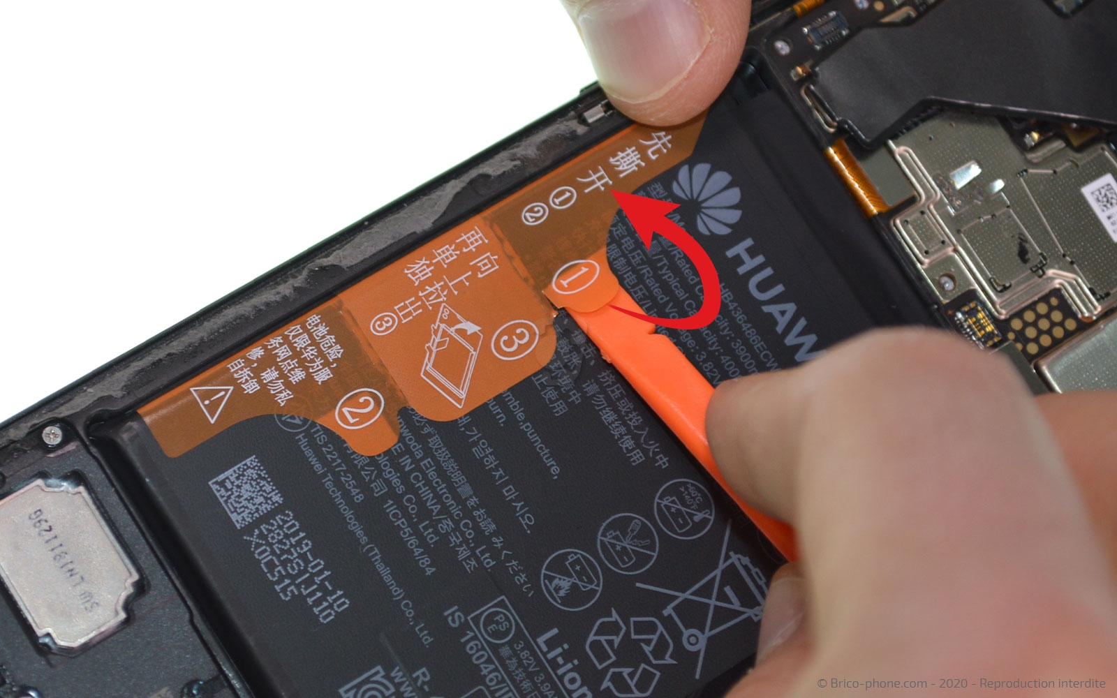 Changement d'écran (vitre + LCD) sur Honor View 20 photo 1