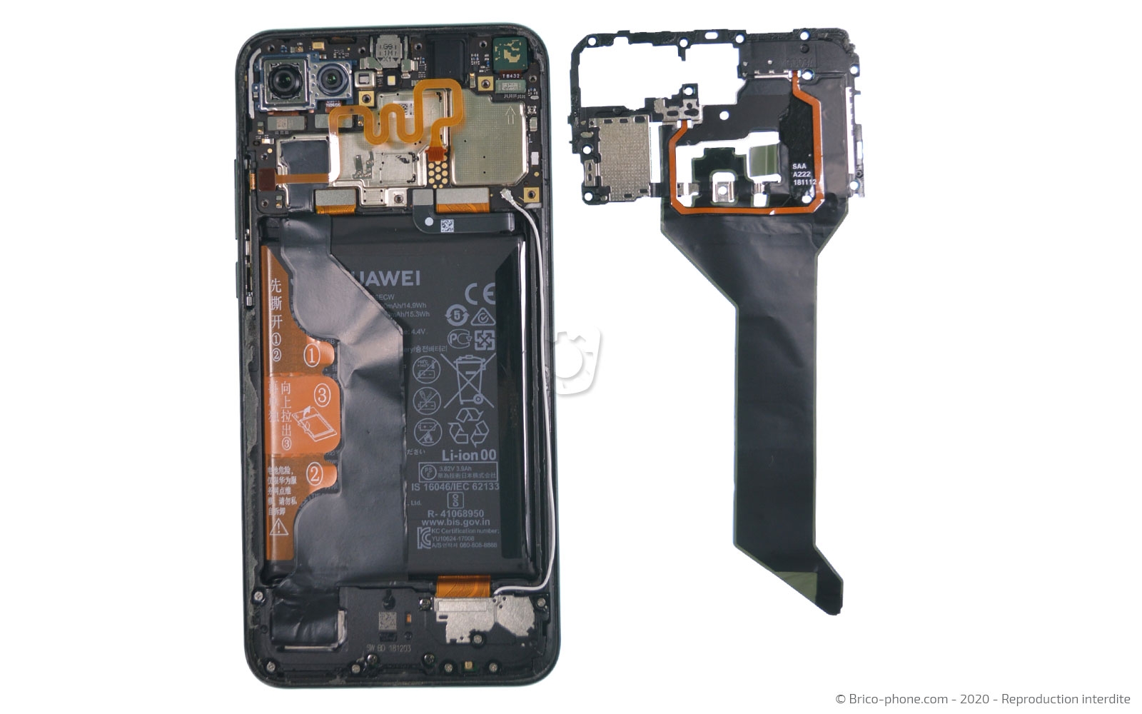 Changement du bloc écran sur Honor View 20 photo 2