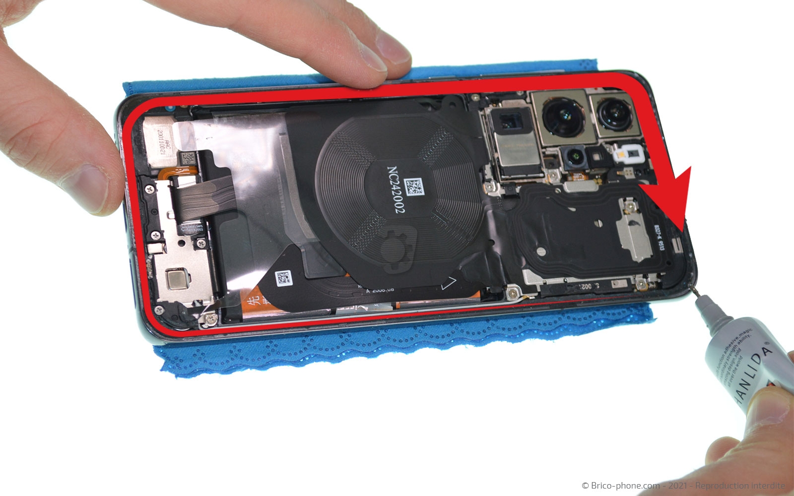 Changement de l'écran seul sur P40 Pro photo 2