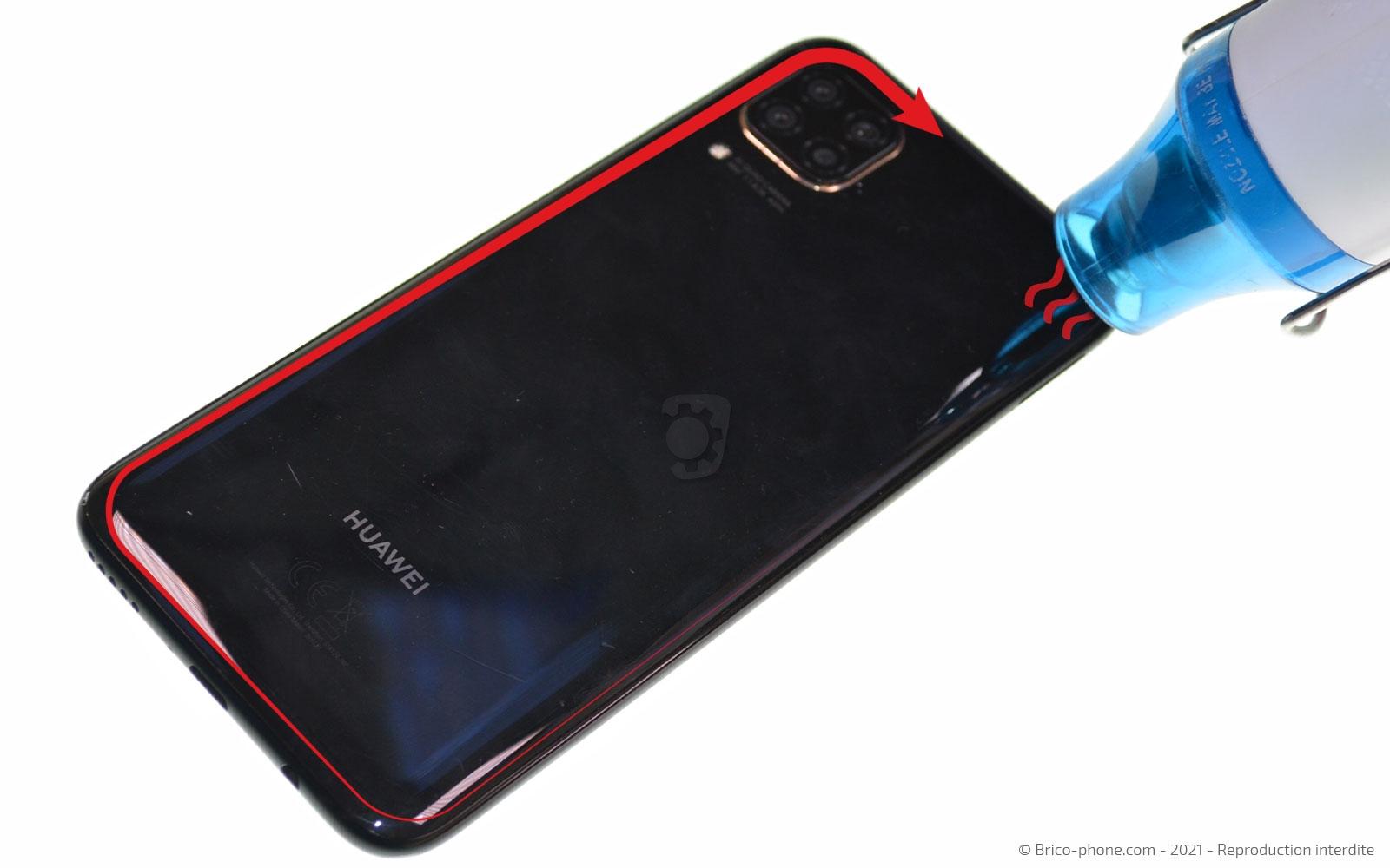 Changement du connecteur de charge sur P40 Lite photo 2