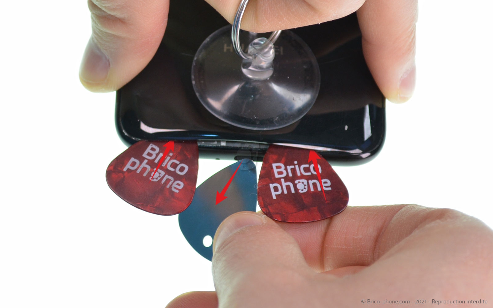 Changement du connecteur de charge sur P40 Lite photo 4