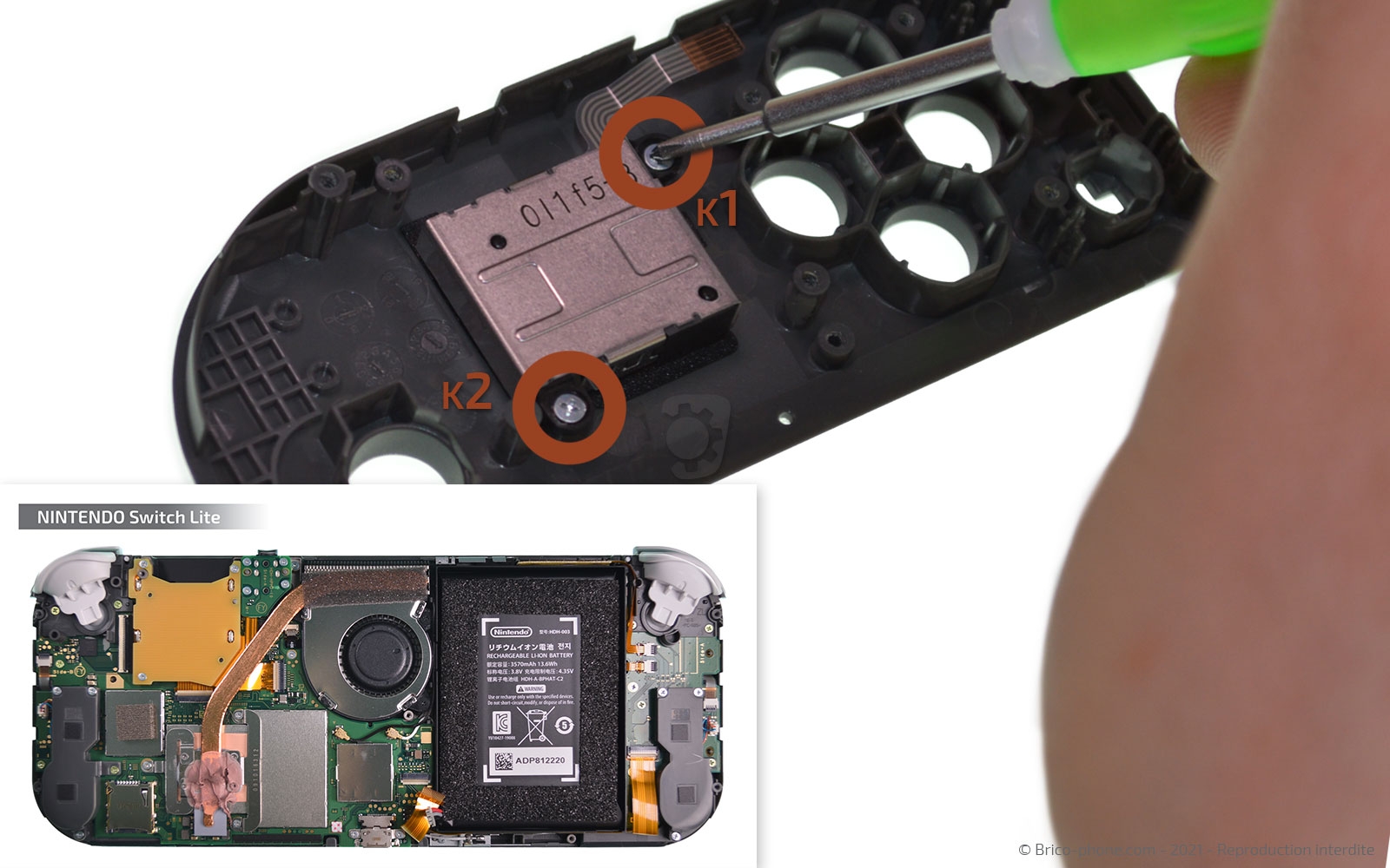 Démontage complet sur Switch Lite photo 3