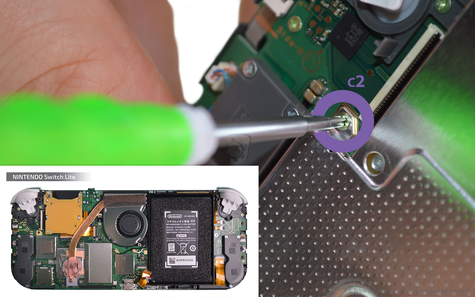 Changement de la vitre tactile ou du LCD  sur Switch Lite photo 2