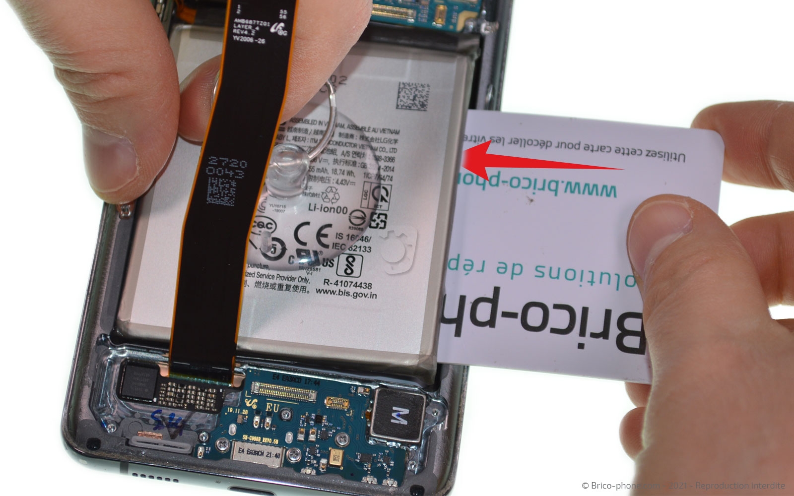 Changement de la batterie sur Galaxy S20 Ultra photo 2