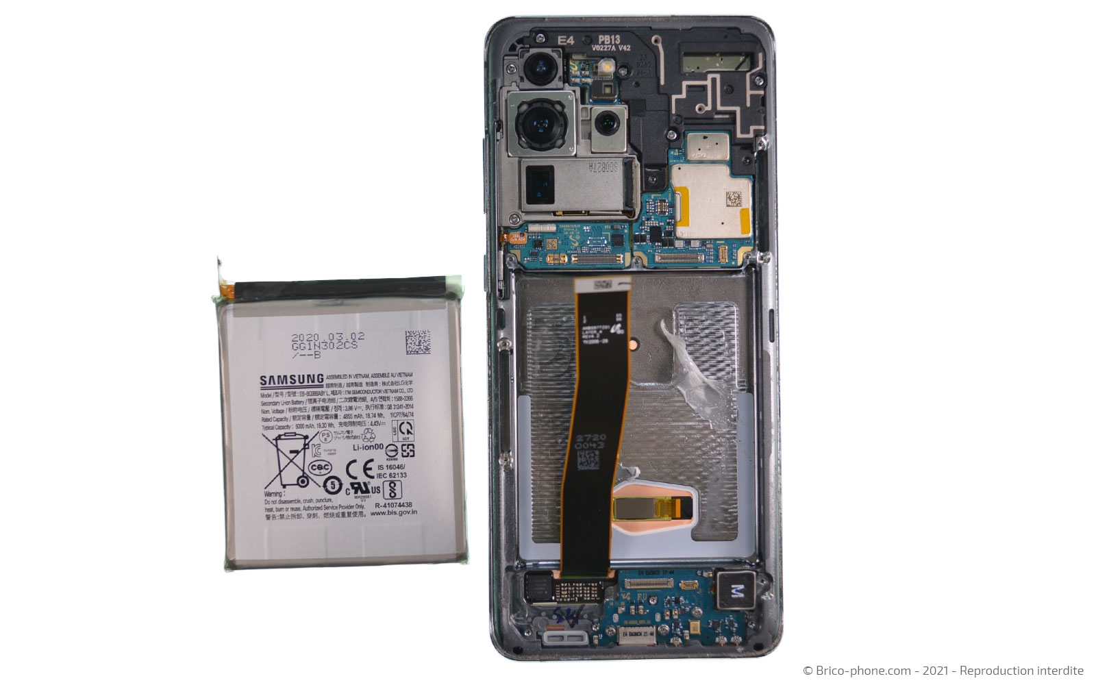 Changement de la batterie sur Galaxy S20 Ultra photo 3