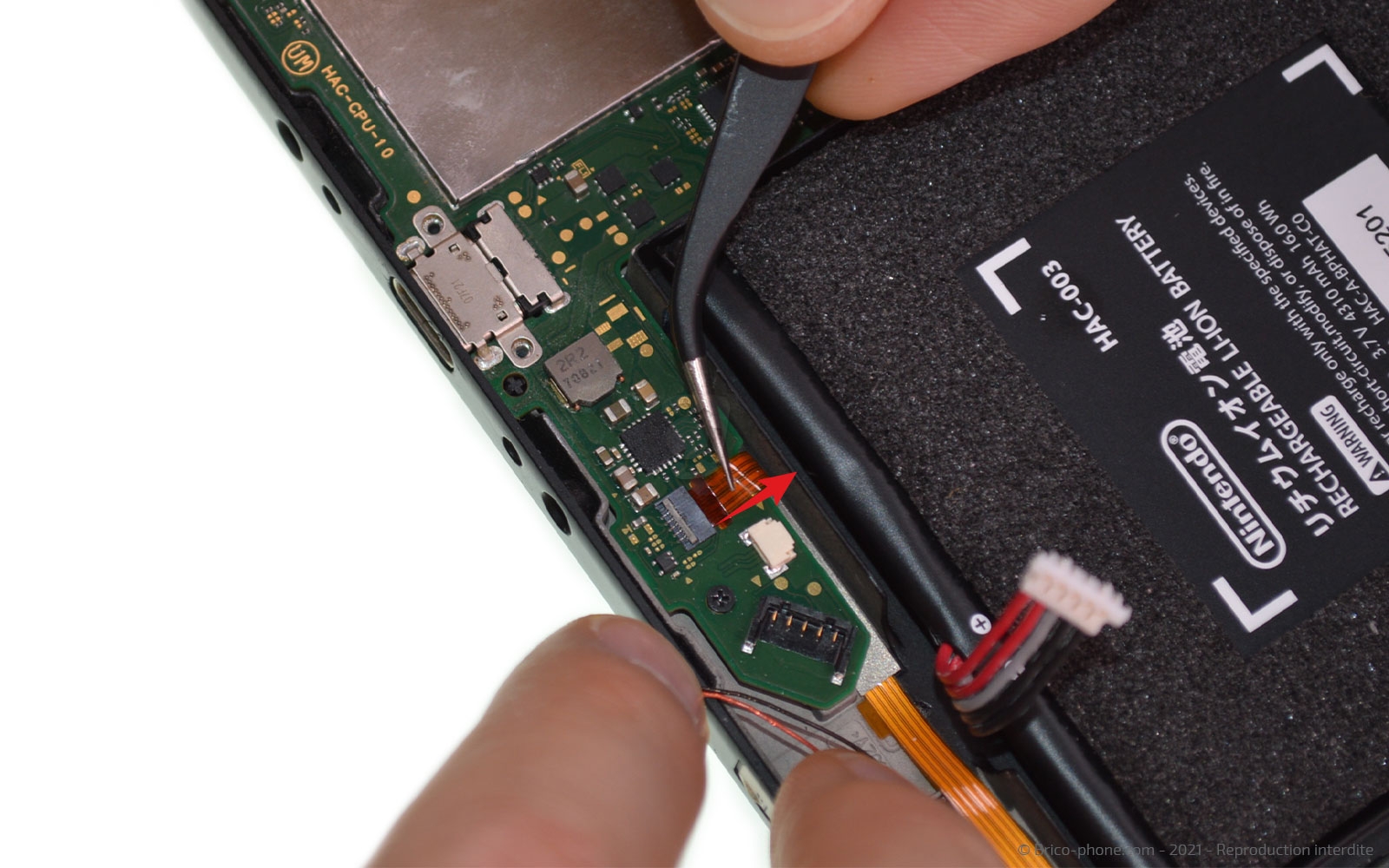 Changement de la vitre tactile ou du LCD  sur Switch photo 4