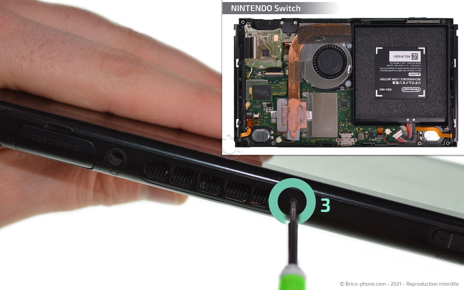 Changement de batterie sur Switch photo 3