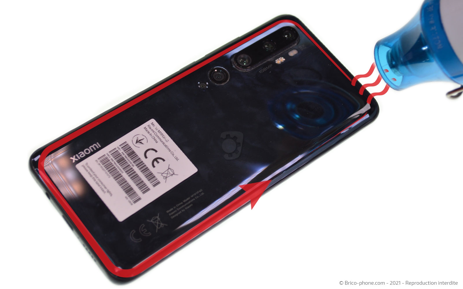 Changement du bloc écran sur Mi Note 10 photo 2