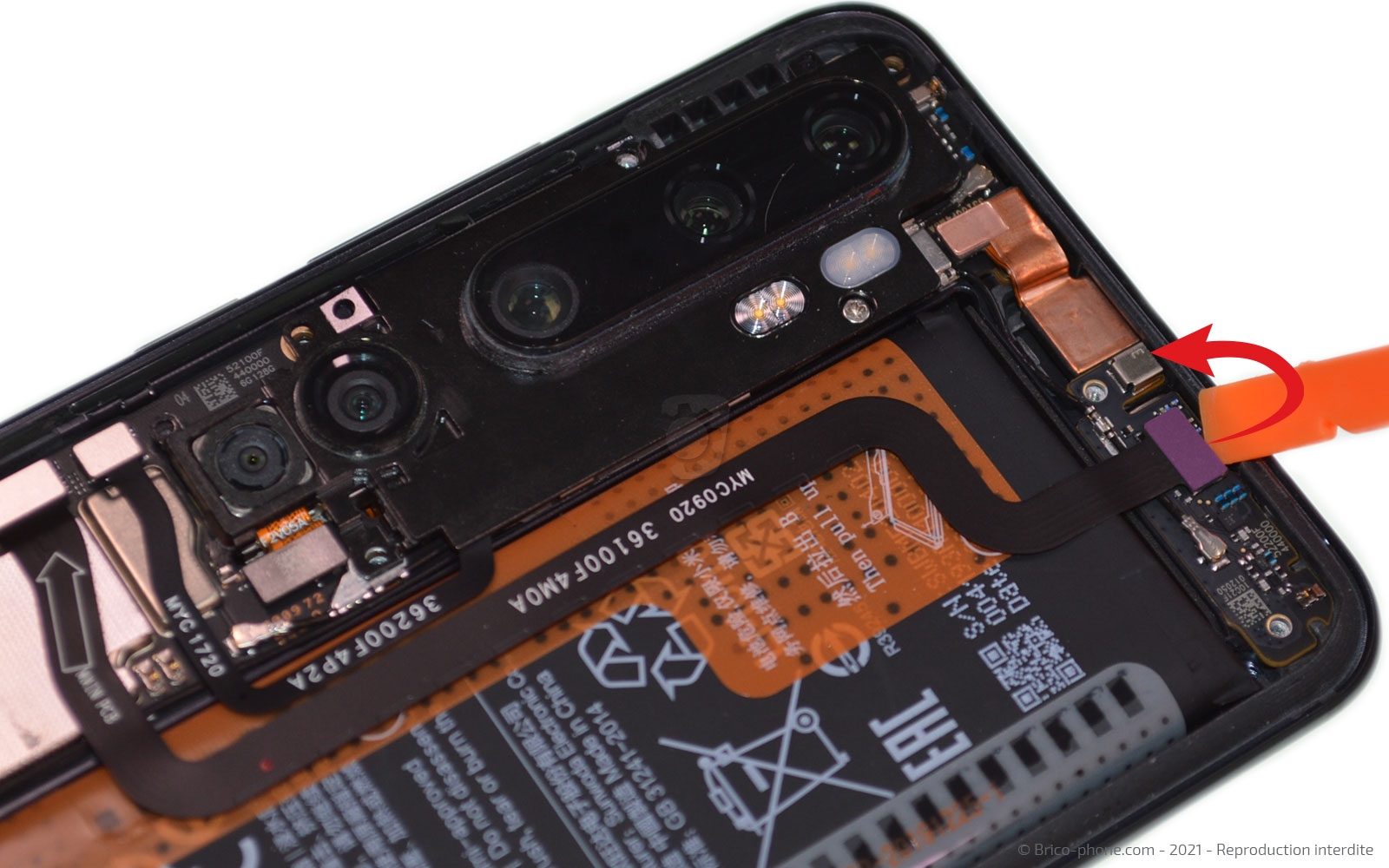 Changement du bloc écran sur Mi Note 10 photo 2