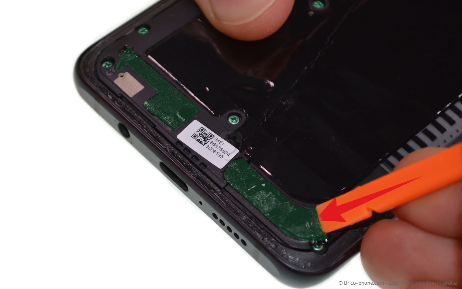 Changement de la vitre arrière sur Mi Note 10 photo 4