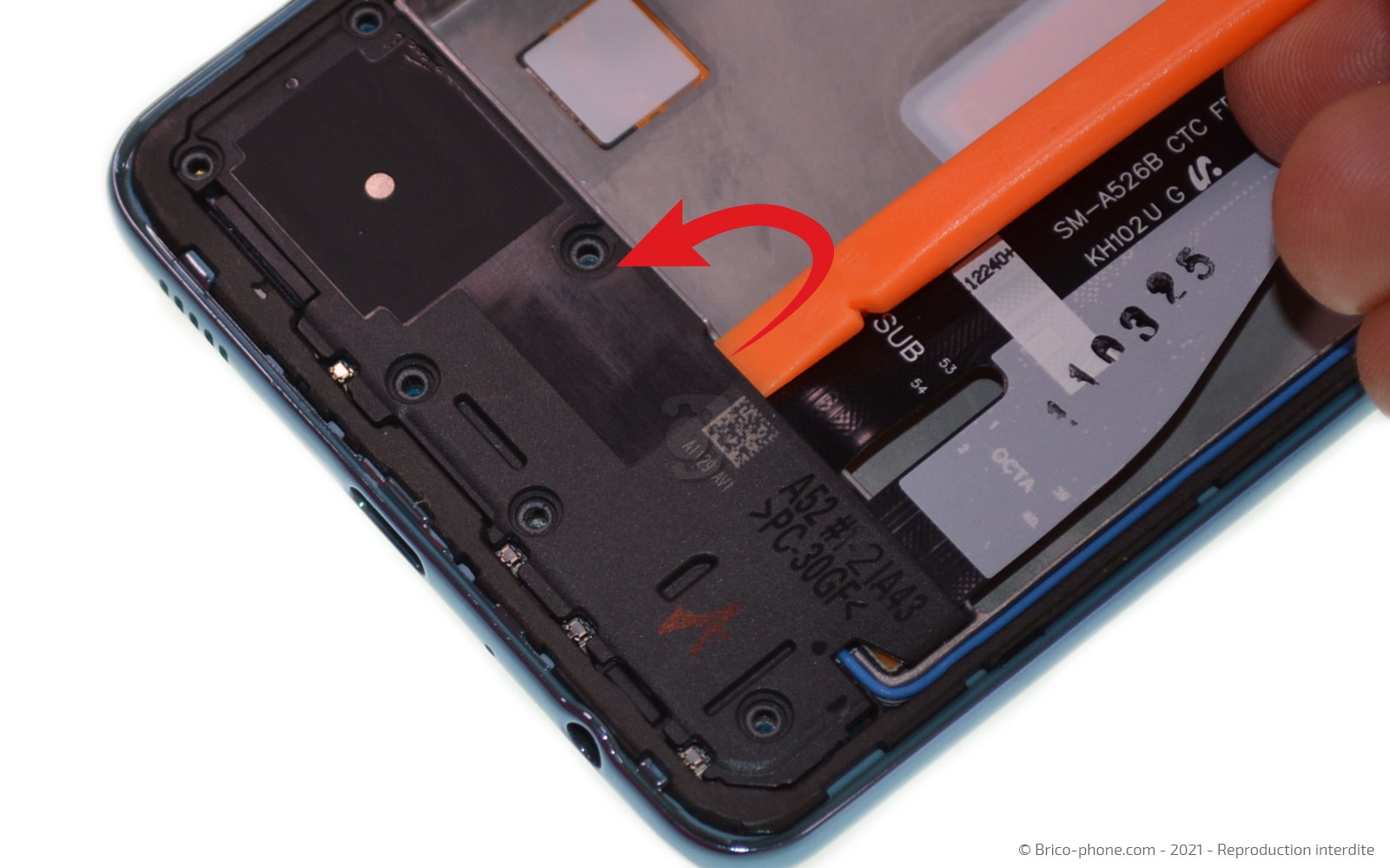 Démontage complet sur Galaxy A52 photo 2