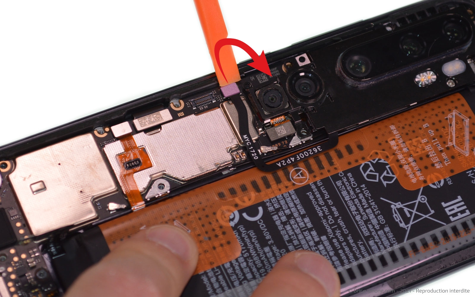 changement de l'écran (vitre et LCD) sur Mi Note 10 photo 1