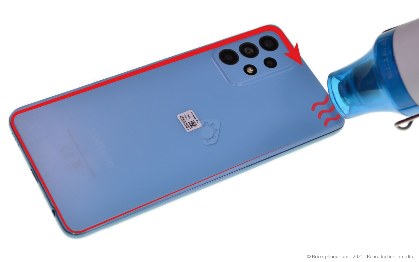 Changement de connecteur de charge sur Galaxy A52 photo 2