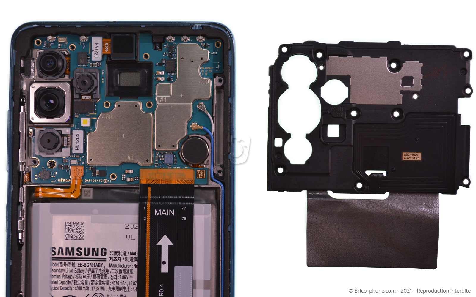 Changement du bloc écran sur Galaxy A52 photo 3