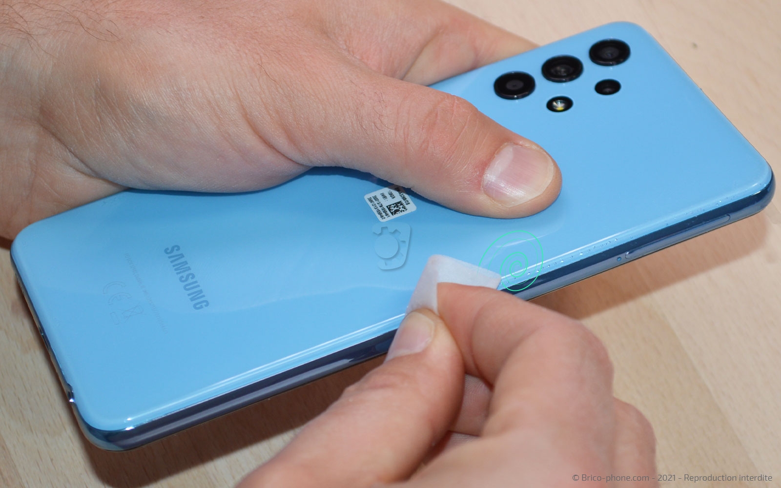 Changement du bloc écran sur Galaxy A32 5G photo 4