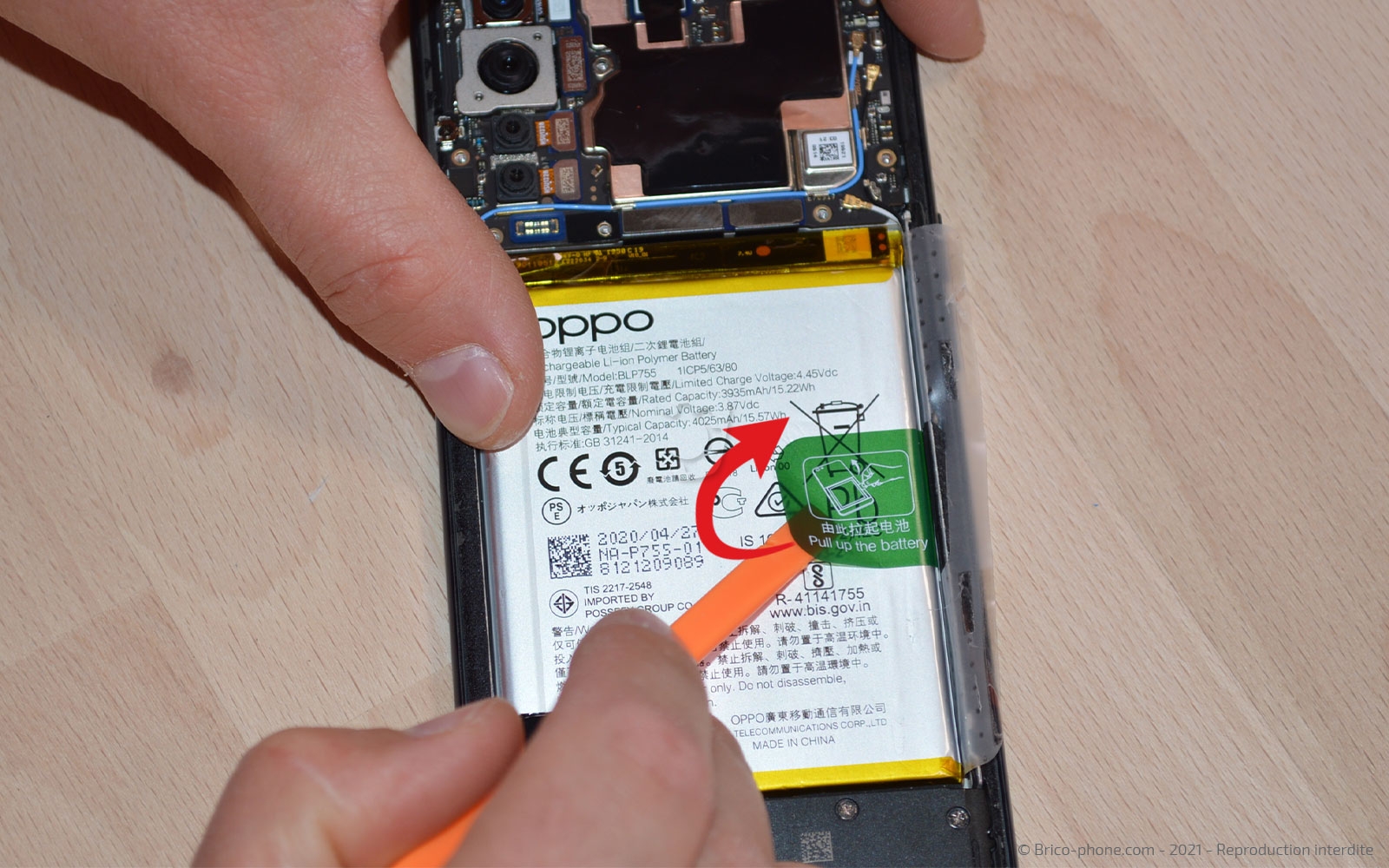 Changement de batterie sur Find X2 Lite photo 2