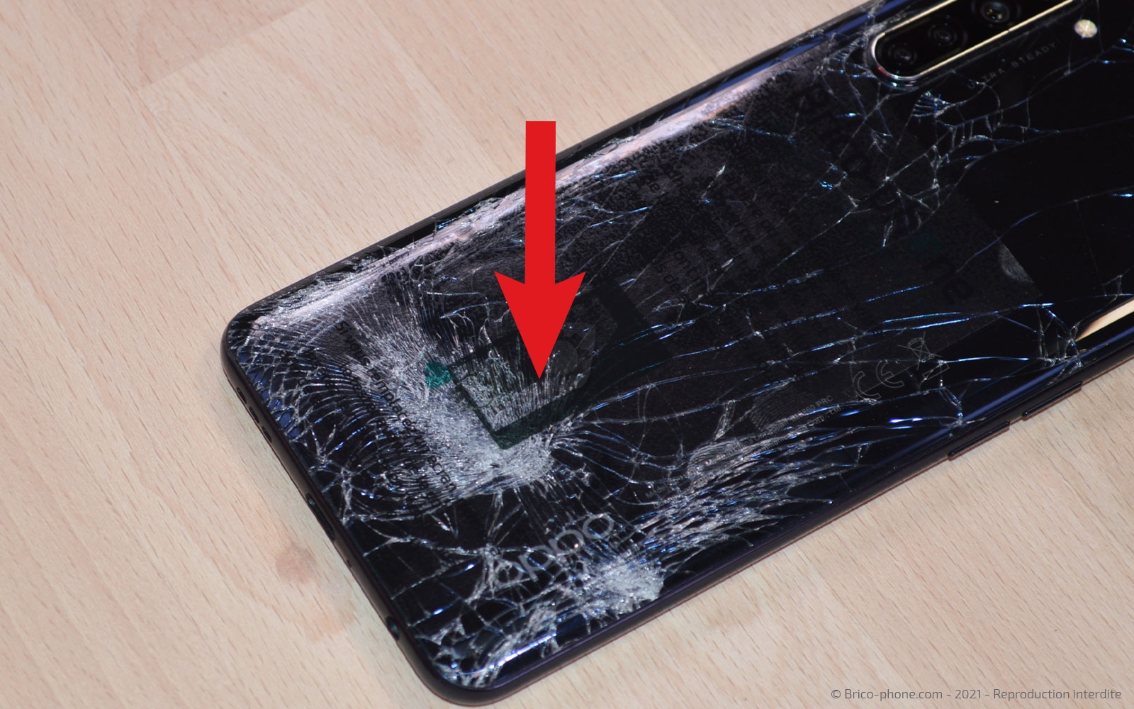 Changement de la vitre arrière  sur Find X2 Lite photo 4