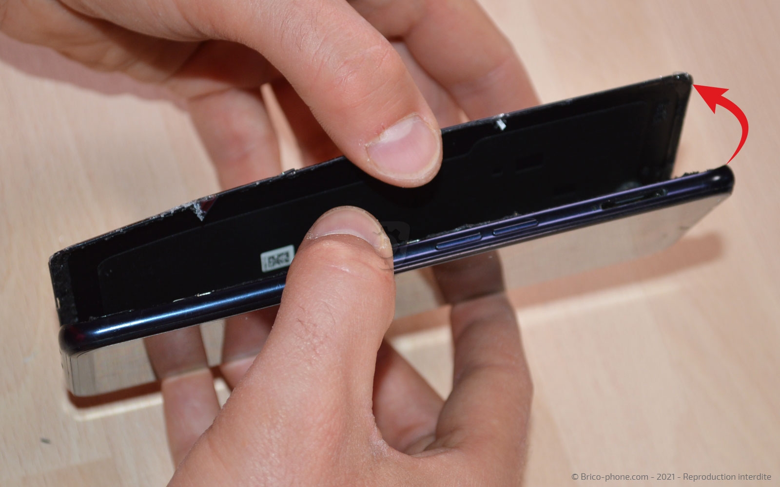 Changement de la vitre arrière  sur Find X2 Lite photo 3