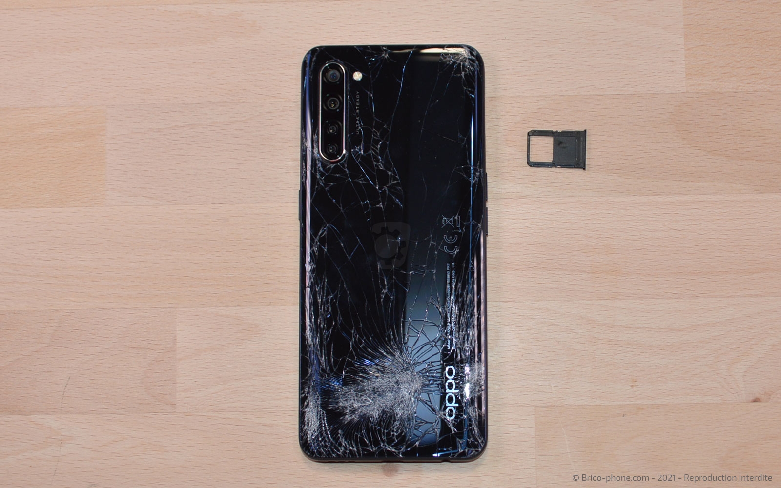 Changement de la vitre arrière  sur Find X2 Lite photo 3