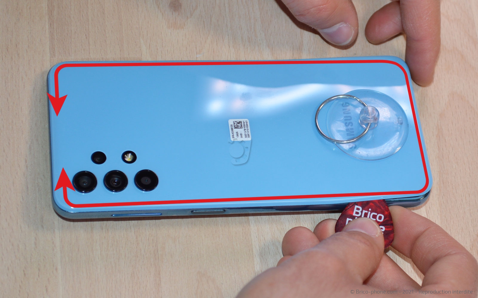 Changement de l'écran seul sur Galaxy A32 5G photo 2