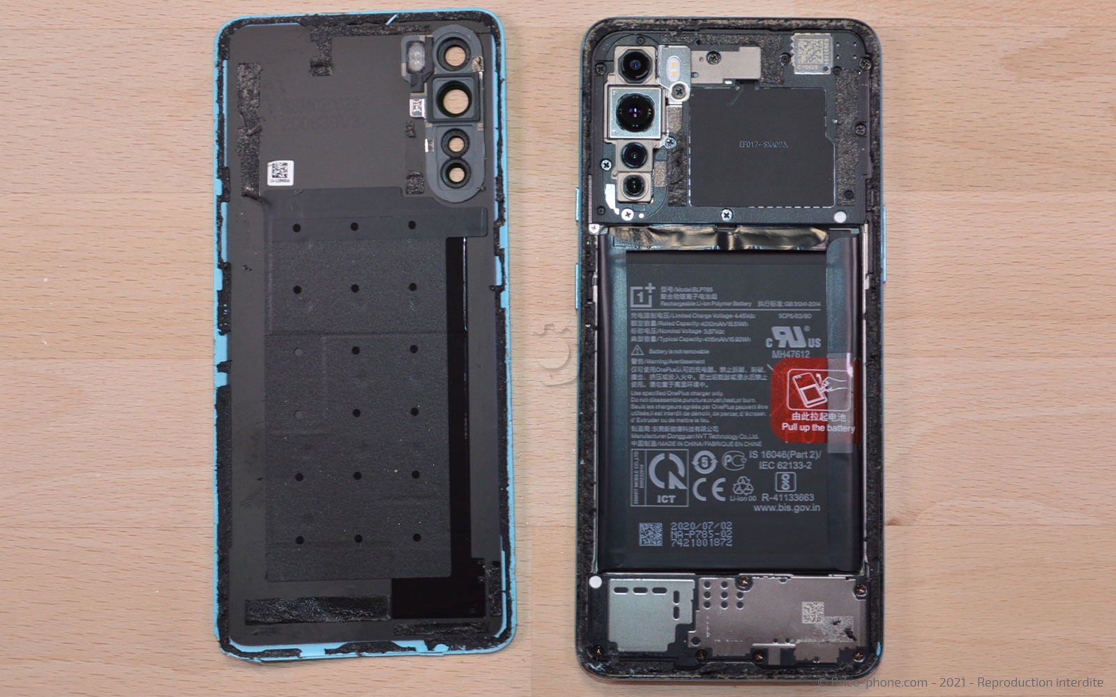 Démontage complet sur OnePlus Nord photo 4