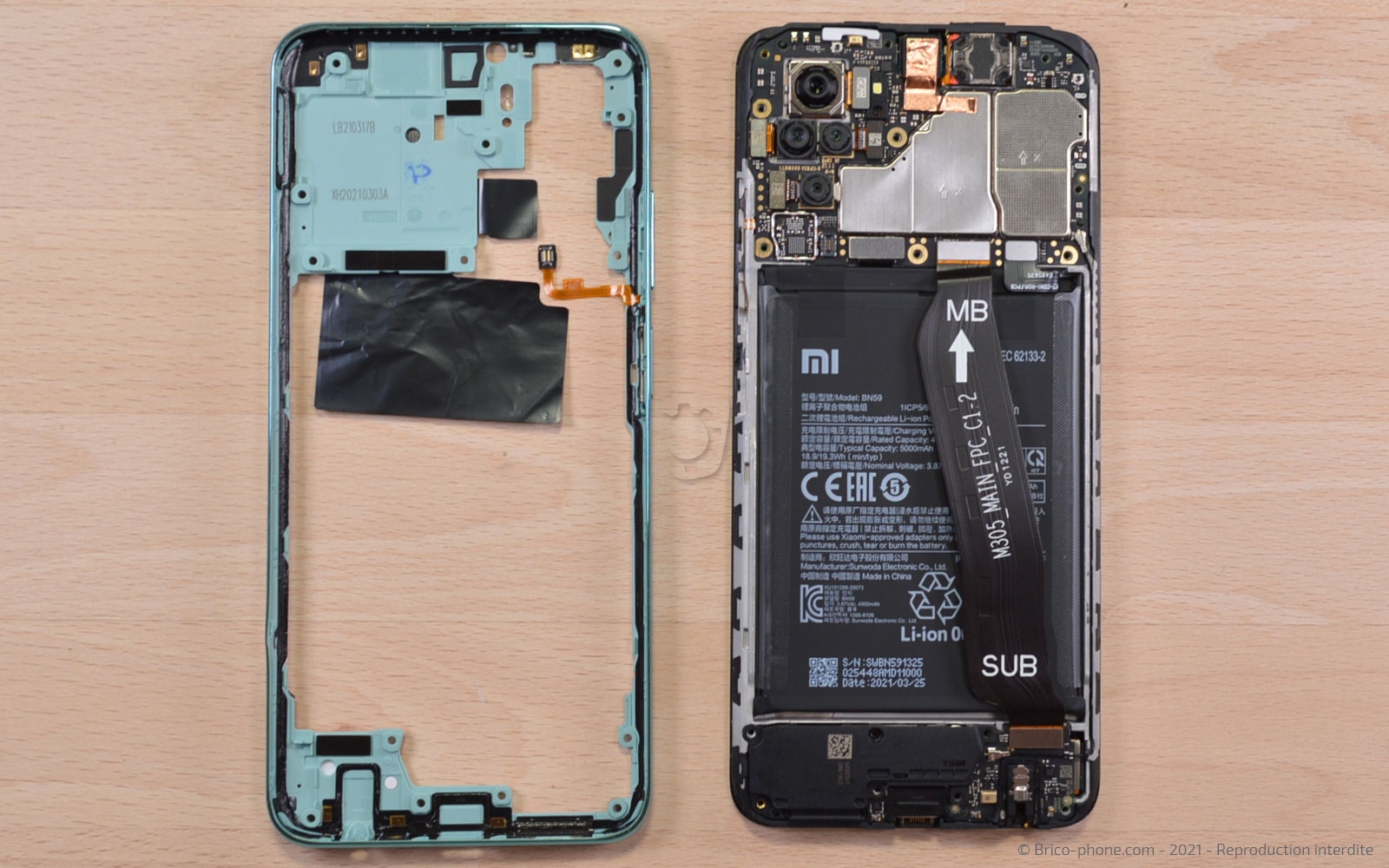 Démontage complet sur Redmi Note 10 photo 4